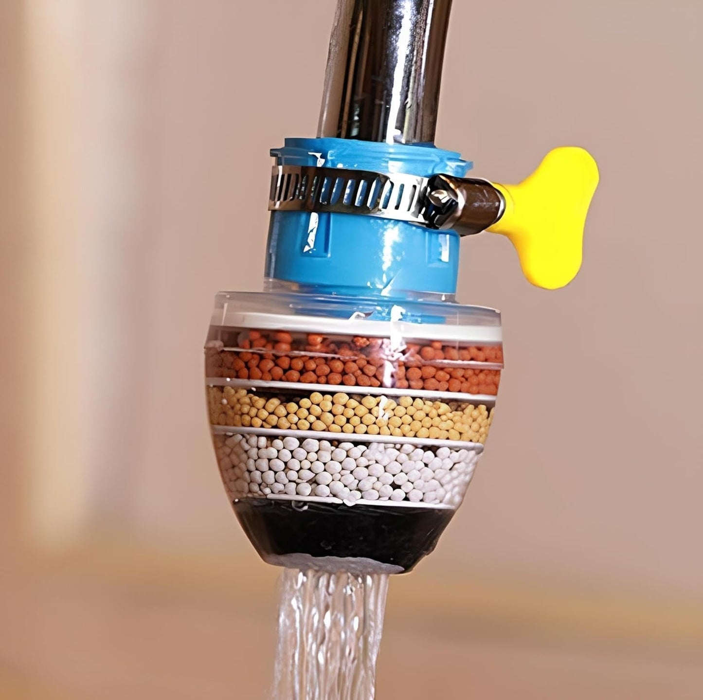360° Faucet Filter ā Anti-Splash Water Saver Tap Head