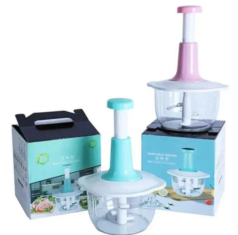 Manual Press Food Chopper – Quick & Effortless Chopping