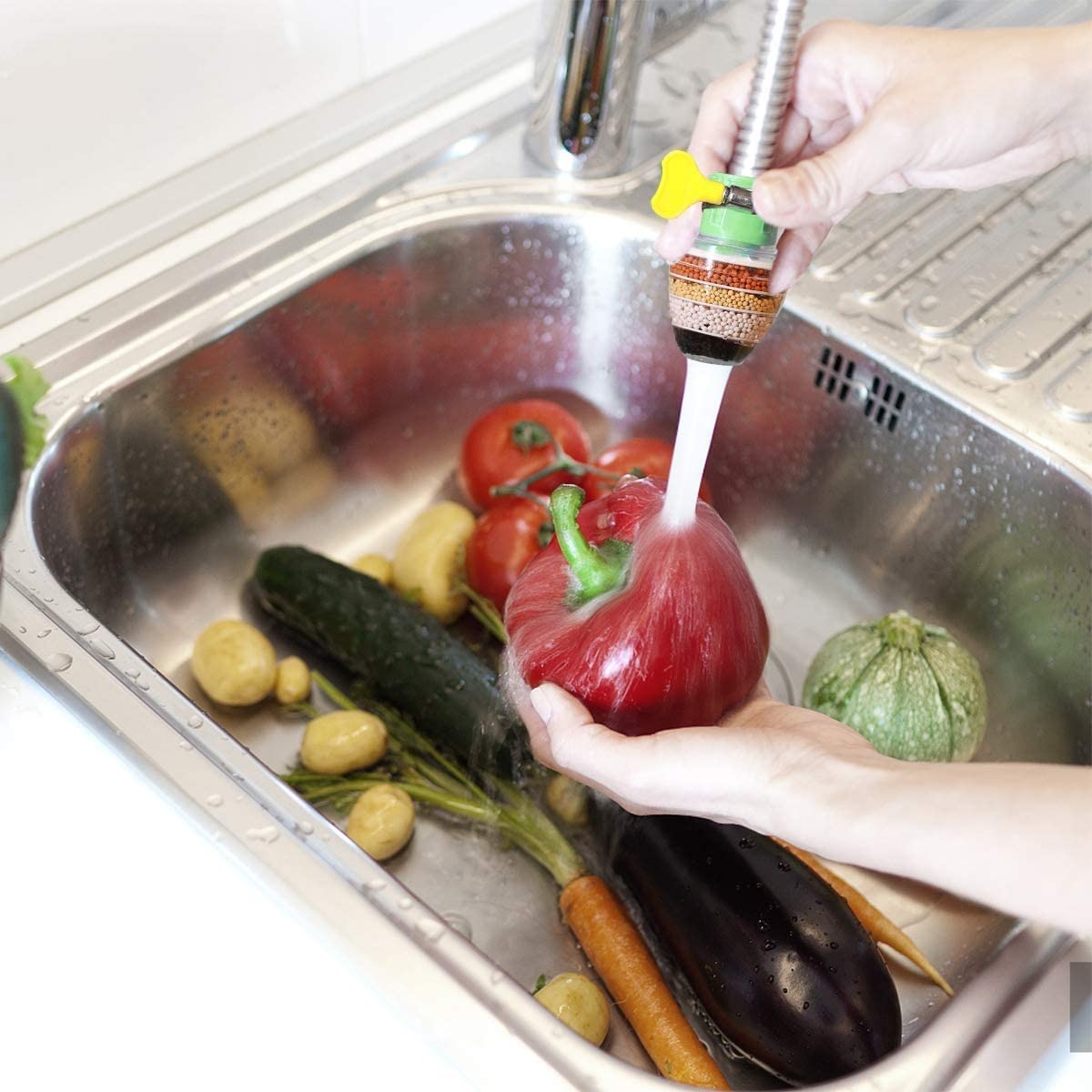 Faucet Filter Shower Head – Anti-Splash Water Saver