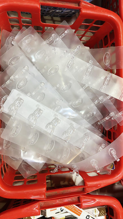 Heavy Duty Transparent Adhesive Hooks – Waterproof Wall Hanger