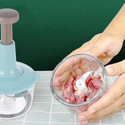 Manual Press Food Chopper – Quick & Effortless Chopping
