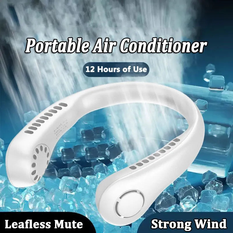 Mini Neck Bladeless Rechargeable Cooling Fan