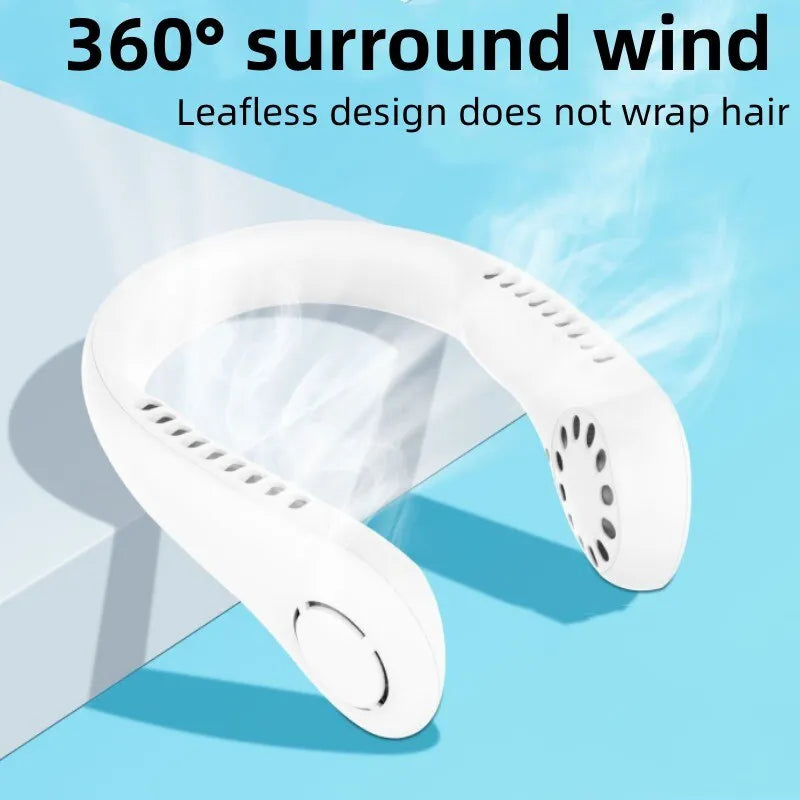 Mini Neck Bladeless Rechargeable Cooling Fan
