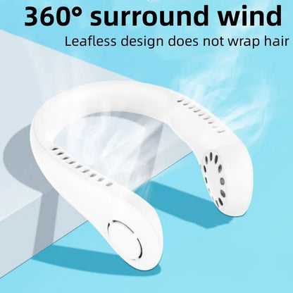 Mini Neck Bladeless Rechargeable Cooling Fan