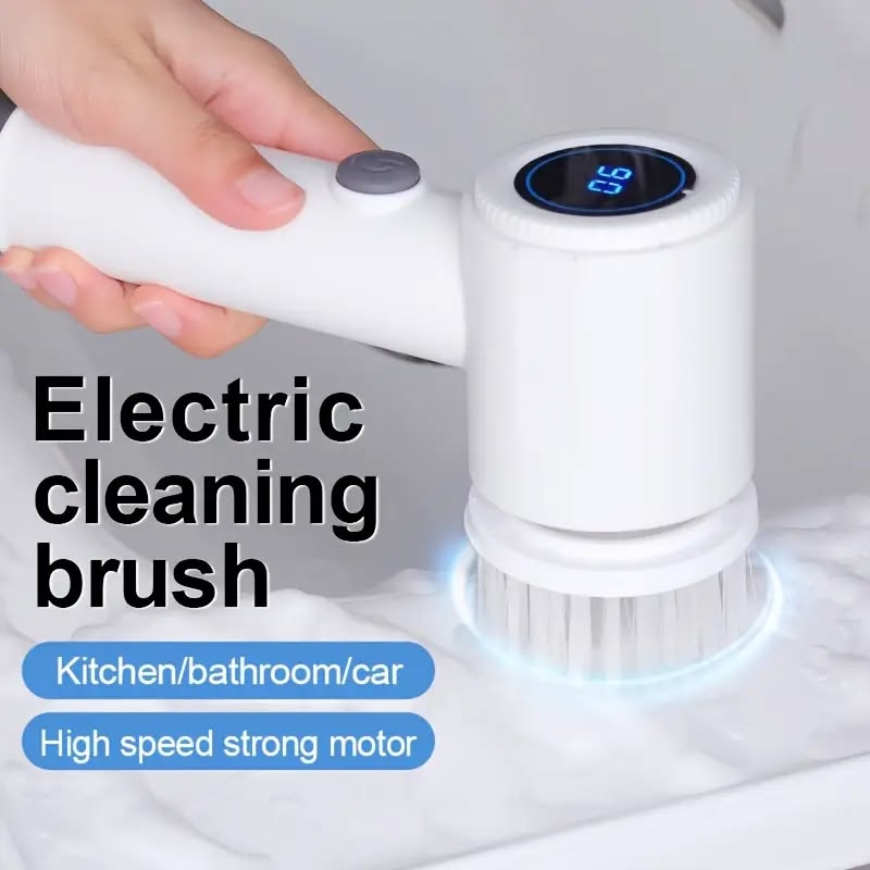 5-in-1 Rechargeable Magic Cleaning Brush – Powerful Deep Cleaning Tool