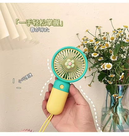 Mini Floral Handheld Fan
