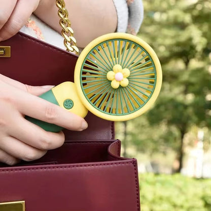 Mini Floral Handheld Fan