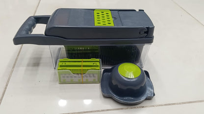 16-in-1 Vegetable Chopper – Manual Cutter, Slicer & Dicer Set