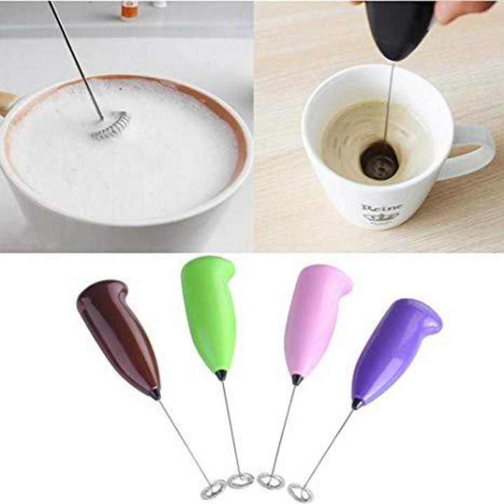 Electric Coffee & Milk Frother – Mini Handheld Egg Beater