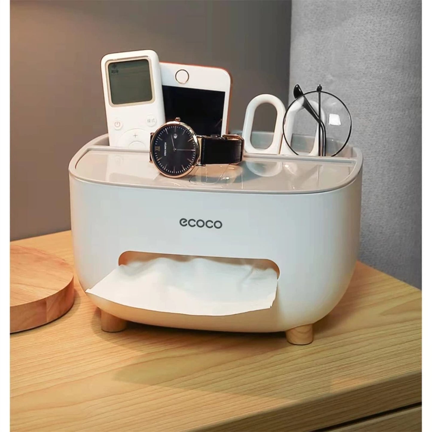 Luxury Tissue Box Organizer – Elegant Multi-Functional Storage Case