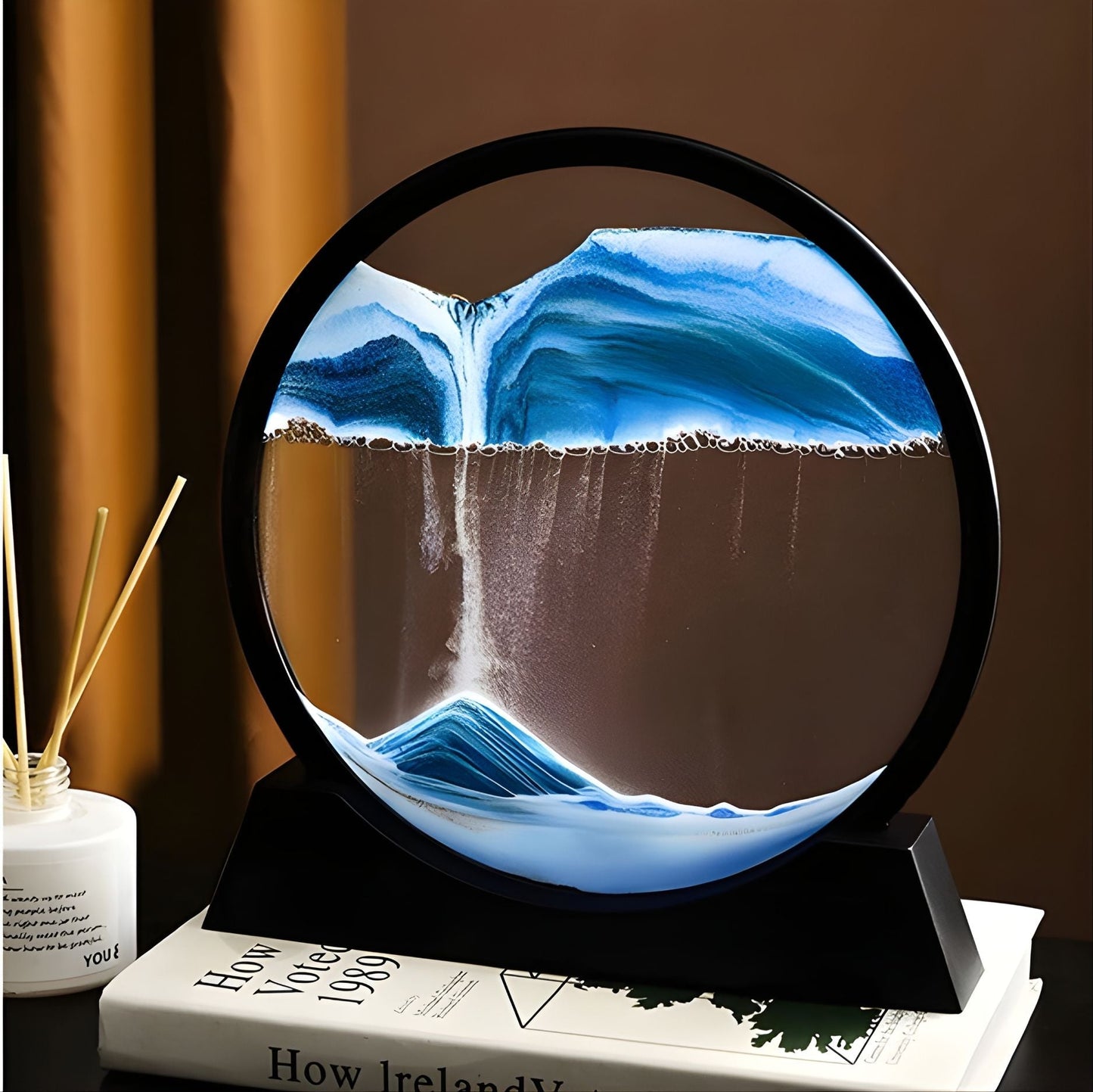 3D Sand Art Lamp – Moving Sandscape Decor for Home & Desk