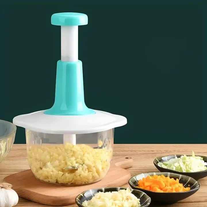 Manual Press Food Chopper – Quick & Effortless Chopping