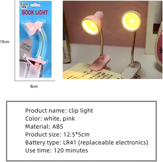 Mini Book Light – Clip-On Portable LED Reading Lamp
