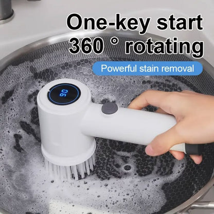 5-in-1 Rechargeable Magic Cleaning Brush – Powerful Deep Cleaning Tool