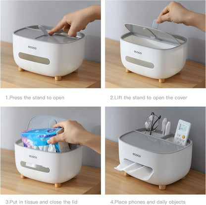 Luxury Tissue Box Organizer – Elegant Multi-Functional Storage Case