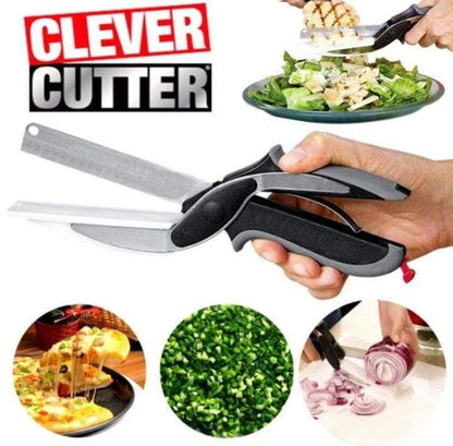 2-in-1 Clever Cutter Scissor – Multi-Purpose Kitchen Cutting Tool