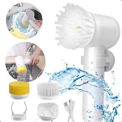 5-in-1 Rechargeable Magic Cleaning Brush – Powerful Deep Cleaning Tool