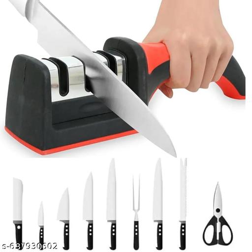 3-in-1 Knife Sharpener – Fast & Easy Blade Sharpening Tool