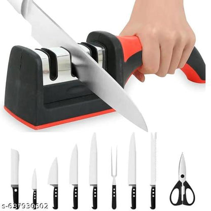 3-in-1 Knife Sharpener – Fast & Easy Blade Sharpening Tool
