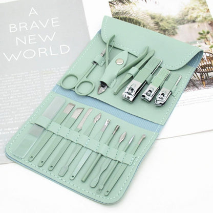 16-Piece Nail Care Kit – Manicure & Pedicure Set with Travel Case