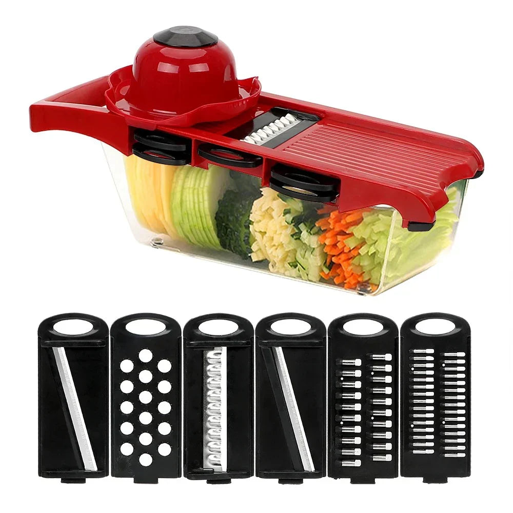 10-in-1 Mandoline Slicer – Vegetable Cutter & Grater
